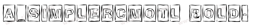 a_SimplerCmOtl Bold字体转换